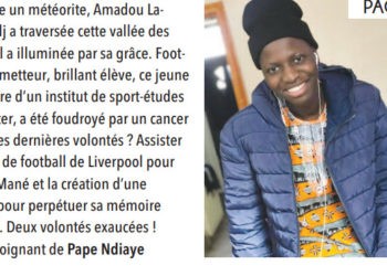 Décès du jeune footballeur Lamine Mbodj à Manchester : le rêve brisé d&rsquo;une famille des Parcelles Assainies