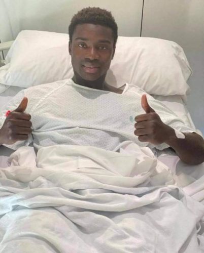 Moussa Wague après son opération: "Cela prendra du temps, mais je serai de retour plus fort que jamais" - wiwsport Moussa Wague après son opération: "Cela prendra du temps, mais je serai de retour plus fort que jamais" - wiwsport