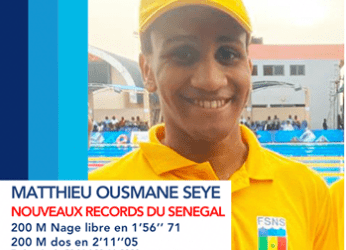 Natation : Matthieu Ousmane SEYE améliore son record personnel - wiwsport