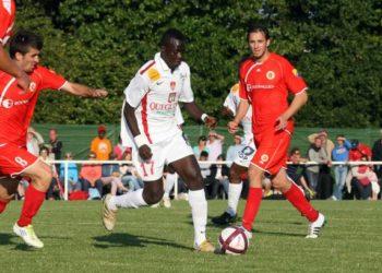 Pape MACOU SARR - 23.07.2011 - Brest / Velez Mostar - match de preparation -Plougonven,    (Photo : Jp Tranvouez / Icon Sport via Getty Images)