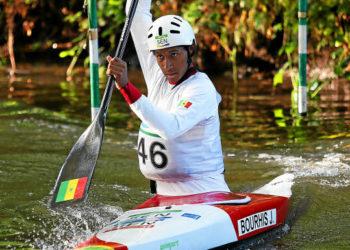 CANOE / SELECTIF REGIONAL A GUINGAMP / Jean Pierre Le Bourhis, qui a participé aux J.O s'est facilement imposé en canoe monoplace homme. (photo Alain Auffret)