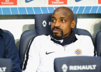 Souleymane Camara of Montpellier during the Ligue 1 match between Paris Saint Germain and Montpellier at Parc des Princes on February 20, 2019 in Paris, France. (Photo by Johnny Fidelin/Icon Sport via Getty Images)