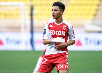 Sofiane DIOP of Monaco during the Ligue 1 match between Monaco and Dijon at Stade Louis II on April 11, 2021 in Monaco, Monaco. (Photo by Pascal Della Zuana/Icon Sport via Getty Images)