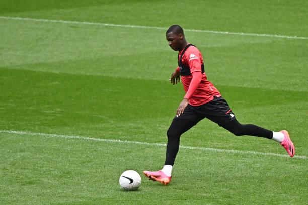 Mercato - AC Milan : La visite médicale de Ballo Touré a été reportée - wiwsport Fode BALLO TOURE of Monaco during the Monaco training session at Stade de France on May 18, 2021 in Paris, France. (Photo by Anthony Dibon/Icon Sport via Getty Images)