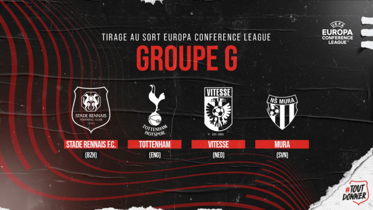 Ligue Europa Conférence : Le Stade Rennais dans le groupe G avec Tottenham - wiwsport Ligue Europa Conférence : Le Stade Rennais dans le groupe G avec Tottenham - wiwsport