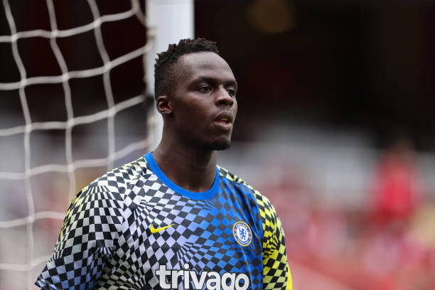 Tirage au sort Ligue des Champions : Quels sont les Lions engagés cette saison ? - wiwsport LONDON, ENGLAND - AUGUST 01: Goalkeeper Edouard Mendy of Chelsea during Arsenal v Chelsea: The Mind Series at Emirates Stadium on August 1, 2021 in London, England. (Photo by Matthew Ashton - AMA/Getty Images)