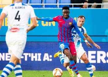 Primera División  RFEF : Le Barça B de Moussa Ndiaye bute sur le mur d&rsquo;Alcoyano