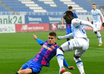 Dynamo Kiev : Face au Barça, Samba Diallo marque son 4e but en Youth League - wiwsport