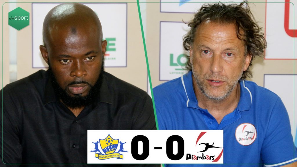 Ligue 1 - Teungueth FC vs Diambars (0-0) : La réaction des coachs - wiwsport Ligue 1 - Teungueth FC vs Diambars (0-0) : La réaction des coachs - wiwsport