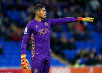 Queens Park Rangers goalkeeper Seny Dieng during the Sky Bet Championship match at Cardiff City Stadium, Cardiff. Picture date: Wednesday November 3, 2021. (Photo by David Davies/PA Images via Getty Images)