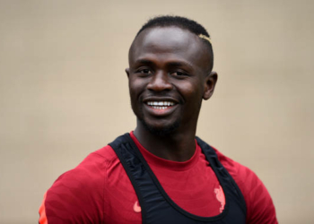 KIRKBY, ENGLAND - NOVEMBER 16: (THE SUN OUT, THE SUN ON SUNDAY OUT) Sadio Mane of Liverpool during a training session at AXA Training Centre on November 16, 2021 in Kirkby, England. (Photo by Andrew Powell/Liverpool FC via Getty Images)