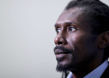 SAMARA, RUSSIA - JUNE 28:  Aliou Cisse, Head coach of Senegal looks on as he arrives at the stadium prior to the 2018 FIFA World Cup Russia group H match between Senegal and Colombia at Samara Arena on June 28, 2018 in Samara, Russia.  (Photo by Simon Hofmann - FIFA/FIFA via Getty Images)