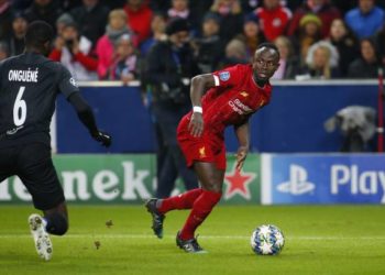 SALZBURG, AUSTRIA - DECEMBER 10: Sadio Mane of Liverpool controls the ball during the UEFA Champions League Group E match between FC Red Bull Salzburg and Liverpool FC at Red Bull Arena on December 10, 2019 in Salzburg, Austria. (Photo by David Geieregger/SEPA.Media /Getty Images)