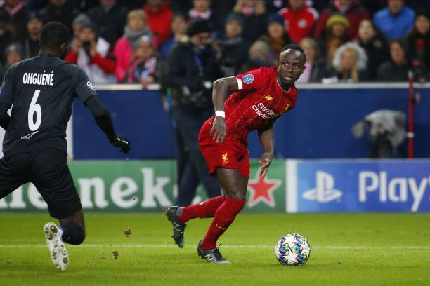 SALZBURG, AUSTRIA - DECEMBER 10: Sadio Mane of Liverpool controls the ball during the UEFA Champions League Group E match between FC Red Bull Salzburg and Liverpool FC at Red Bull Arena on December 10, 2019 in Salzburg, Austria. (Photo by David Geieregger/SEPA.Media /Getty Images)