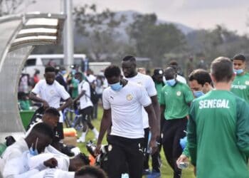 CAN 2021 – La Tanière : Les Lions s’entraînent à 15h