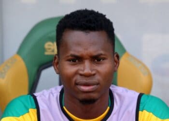 BAFOUSSAM, CAMEROON - JANUARY 25: Headshot of Senegals Habib Diallo taken at Omnisports de Bafoussam Stadium on January 25, 2022 in Bafoussam, Cameroon. (Photo by MB Media/Getty Images)
