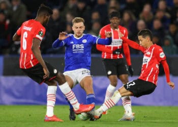 Ligue Europa Conference : Leicester de Nampalys Mendy concède le nul à domicile face au PSV Eindhoven (0-0) - wiwsport