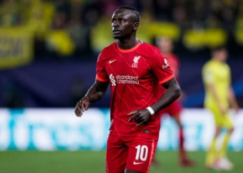 CASTELLON, SPAIN - MAY 3: Sadio Mane of Liverpool FC during the UEFA Champions League  match between Villarreal v Liverpool at the Estadio de la Ceramica on May 3, 2022 in Castellon Spain (Photo by David S. Bustamante/Soccrates/Getty Images)