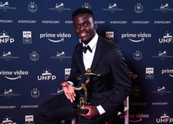 12 Bamba DIENG (om) during the Trophies UNFP ceremony at Pavillon Gabriel on May 15, 2022 in Paris, France. (Photo by Jean Bibard/FEP/Icon Sport via Getty Images) - Photo by Icon sport