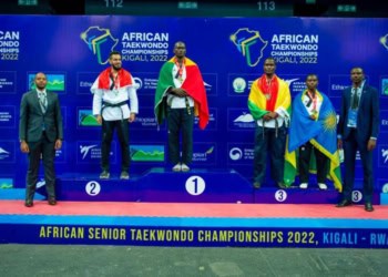 Les premiers médaillés des Championnats d'Afrique de Taekwondo 2022 dans les épreuves de Poomsae. - wiwsport