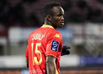 15 Cheikh SABALY (qrm) during the Ligue 2 BKT match between Quevilly Rouen and Grenoble at Stade Mermoz on February 5, 2022 in Rouen, France. (Photo by Dave Winter/FEP/Icon Sport via Getty Images) - Photo by Icon sport
