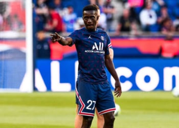 27 Idrissa GUEYE (psg) during the Ligue 1 match between Paris Saint Germain and Metz on May 21, 2022 in Paris, France. (Photo by Philippe Lecoeur/FEP/Icon Sport via Getty Images) - Photo by Icon sport
