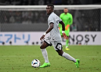 TOKYO, JAPAN - JULY 20: Idrissa Gueye of Paris Saint-Germain in action during the preseason friendly match between Paris Saint-Germain and Kawasaki Frontale at National Stadium on July 20, 2022 in Tokyo, Japan. (Photo by Paris Saint-Germain Football/PSG via Getty Images)