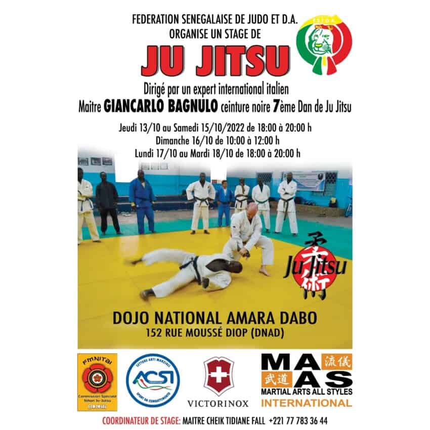 JU JITSU : Stage international à Dakar : Plus de 75 éléments à l'école italienne - wiwsport