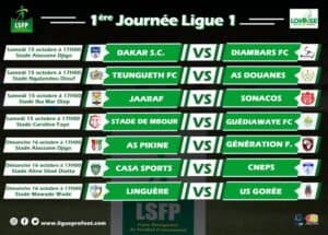 Ligue 1 Sénégalaise- De belles affiches au programme de la première journée prévue ce samedi - wiwsport