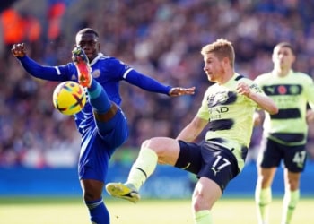 Premier League : Nampalys Mendy et Leicester s'inclinent contre Manchester City - wiwsport