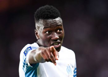 22 Pape Alassane GUEYE (om) during the Ligue 1 Uber Eats match between Paris Saint Germain and Marseille at Parc des Princes on April 17, 2022 in Paris, France. (Photo by Philippe Lecoeur/FEP/Icon Sport via Getty Images) - Photo by Icon sport