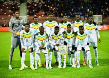 CHAN 2023 – Sénégal v Mauritanie : Les Lions mènent à la pause grâce à un pénalty de Lamine Camara (1-0)