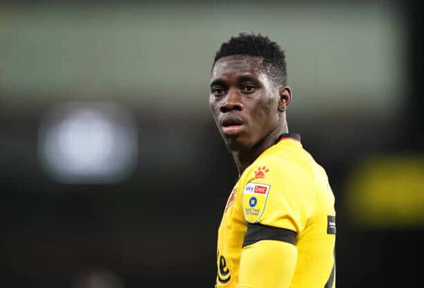 Watford - Le club pense déjà au départ d'Ismaïla Sarr cet été ! - wiwsport Watford's Ismaila Sarr during the Sky Bet Championship match at Vicarage Road, Watford. Picture date: Wednesday October 5, 2022. (Photo by Zac Goodwin/PA Images via Getty Images)