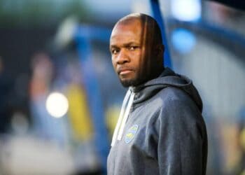 Omar DAF (Entraineur Sochaux FCSM) during the Ligue 2 BKT match between Pau and Sochaux on April 22, 2022 in Pau, France. (Photo by Romain Perrocheau/FEP/Icon Sport) - Photo by Icon sport