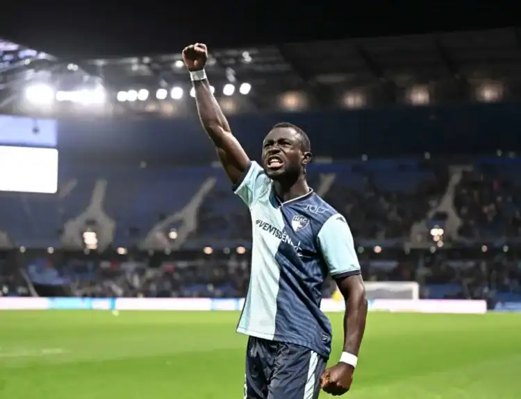 93 Arouna SANGANTE (hac) during the Ligue 2 BKT match between Le Havre Athletic Club and Nimes Olympique at Stade Oceane on January 13, 2023 in Le Havre, France. (Photo by Anthony Bibard/FEP/Icon Sport)