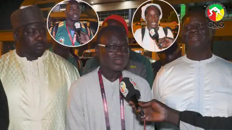 Championnat d'Afrique de lutte Hammamet 2023 : Les Champions sénégalais accueillis à l'AIBD pour leur retour au pays - wiwsport Championnat d'Afrique de lutte Hammamet 2023 : Les Champions sénégalais accueillis à l'AIBD pour leur retour au pays - wiwsport