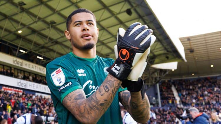 QPR : Le message d'adieu de Seny Dieng - wiwsport EDITORIAL USE ONLY No use with unauthorised audio, video, data, fixture lists, club/league logos or "live" services. Online in-match use limited to 120 images, no video emulation. No use in betting, games or single club/league/player publications.
Mandatory Credit: Photo by Ryan Browne/Shutterstock (13859220fv)
Goal Keeper Seny Dieng of Queens Park Rangers.
West Bromwich Albion v Queens Park Rangers, EFL Sky Bet Championship, Football, The Hawthorns, West Bromwich, UK - 10 Apr 2023