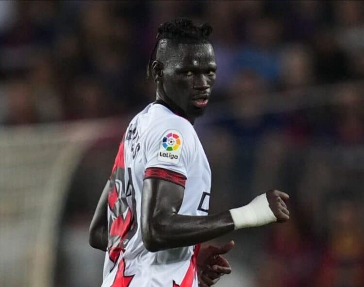 Coupe du Roi : Rayo Vallecano s'impose, Pathé Ciss passeur décisif - wiwsport Pathe Ciss of Rayo Vallecano during the La Liga match between FC Barcelona and Rayo Vallecano played at Camp Nou Stadium on August 13, 2022 in Barcelona, Spain. (Photo by Sergio Ruiz / Pressinphoto / Icon Sport)