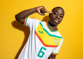 DOHA, QATAR - NOVEMBER 17: Nampalys Mendy of Senegal poses during the official FIFA World Cup Qatar 2022 portrait session on November 17, 2022 in Doha, Qatar. (Photo by Ryan Pierse - FIFA/FIFA via Getty Images)