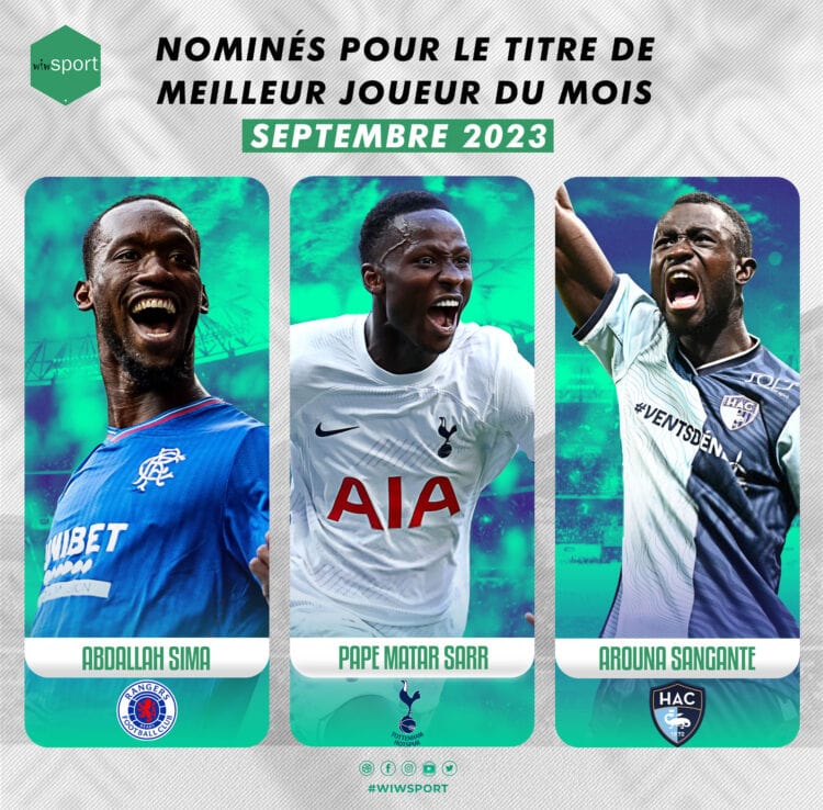 Votez pour le meilleur joueur #wiwsport du mois de Septembre 2023 - wiwsport