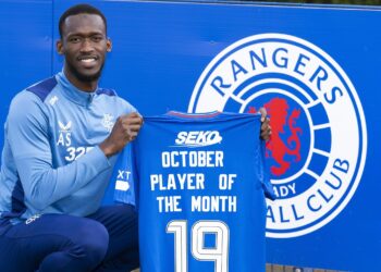 Rangers : Abdallah Sima élu meilleur joueur de Premiership du mois d'octobre - wiwsport