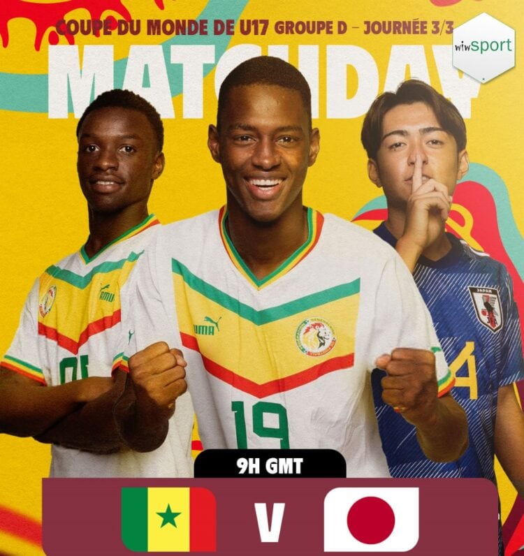 LIVE - Coupe du Monde U17 : Regardez en direct le match Sénégal vs Japon - wiwsport LIVE - Coupe du Monde U17 : Regardez en direct le match Sénégal vs Japon - wiwsport