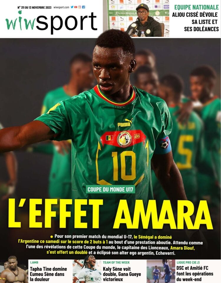 Lire le Journal wiwsport du Lundi 13 novembre #311 - wiwsport