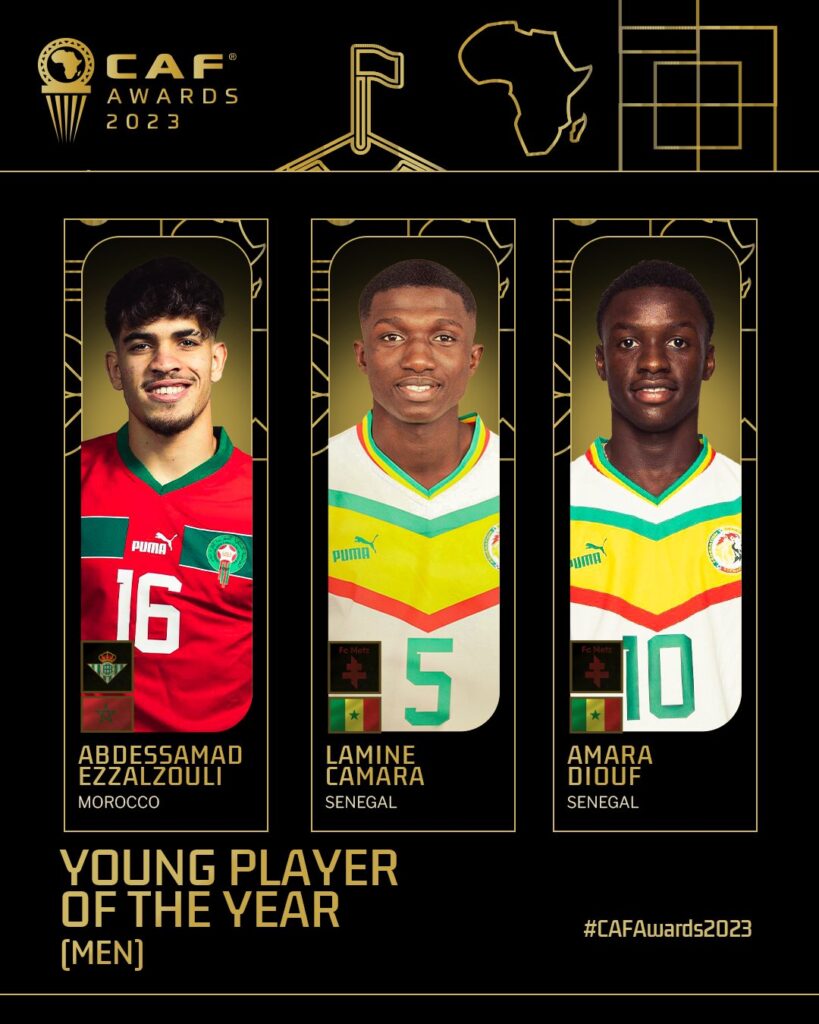 CAF Awards 2023 - Meilleur jeune joueur : Deux sénégalais parmi les 3 prétendants - wiwsport