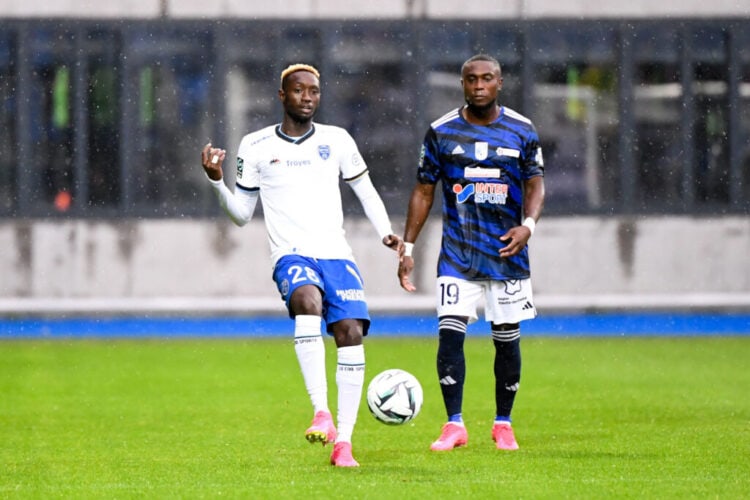 28 Mouhamed DIOP (estac) during the Ligue 2 BKT match between USL Dunkerque  and ESTAC Troyes at Marcel Tribut Stadium on August 5, 2023 in Dunkerque, France. (Photo by Anthony Bibard/FEP/Icon Sport)