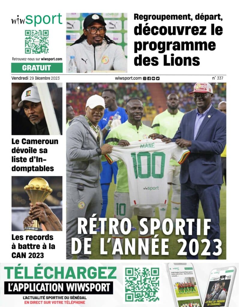 Lire le Journal wiwsport du vendredi 29 décembre #337 - wiwsport