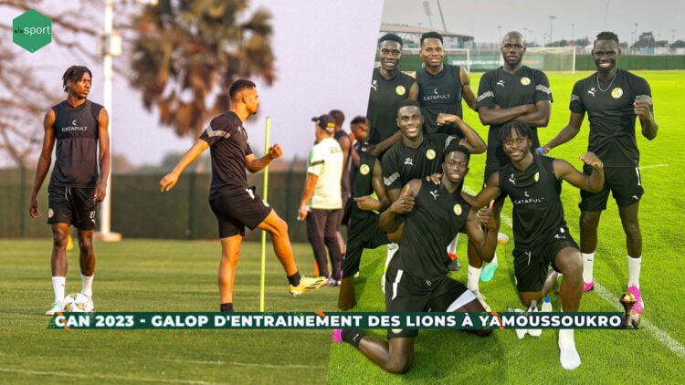 #Can 2023 - Galop d'entrainement des Lions au lendemain de la victoire contre Gambie - wiwsport