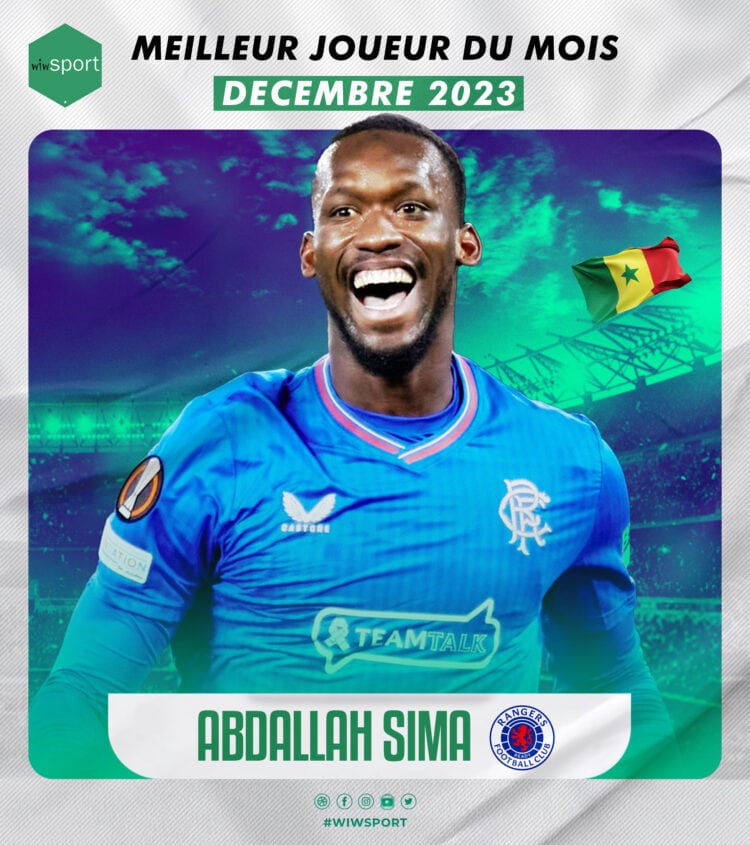 Avec 50% des votes, Abdallah Sima élu meilleur joueur #wiwsport du mois de Décembre - wiwsport