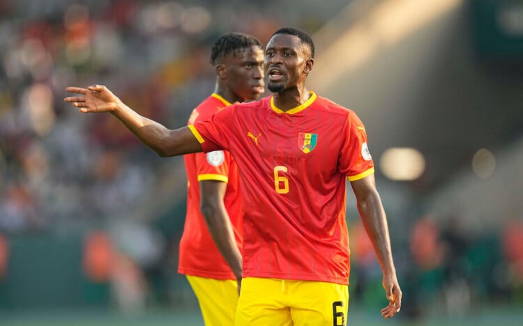 January 23 2024: Amadou Diawara (Guinea) // during a African Cup of Nations Group C game, Guinea vs Senegal, at Stade Charles Konan Banny, Yamoussoukro, Ivory Coast. Kim Price/CSM/Sipa USA (Credit Image: © Kim Price/Cal Sport Media/Sipa USA) - Photo by Icon Sport