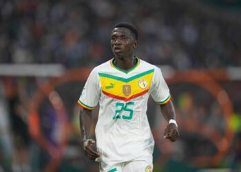YAMOUSSOUKRO, IVORY COAST - JANUARY 19: Lamine Camara of Senegal during the TotalEnergies CAF Africa Cup of Nations group stage match between Senegal and Cameroon at Stade Charles Konan Banny de Yamoussoukro on January 19, 2024 in Yamoussoukro, Ivory Coast. (Photo by Ulrik Pedersen/DeFodi Images via Getty Images)